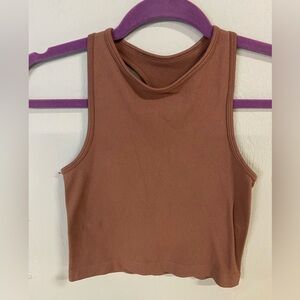 Women's Ribbed Tank Top in Dusty Rose Free People